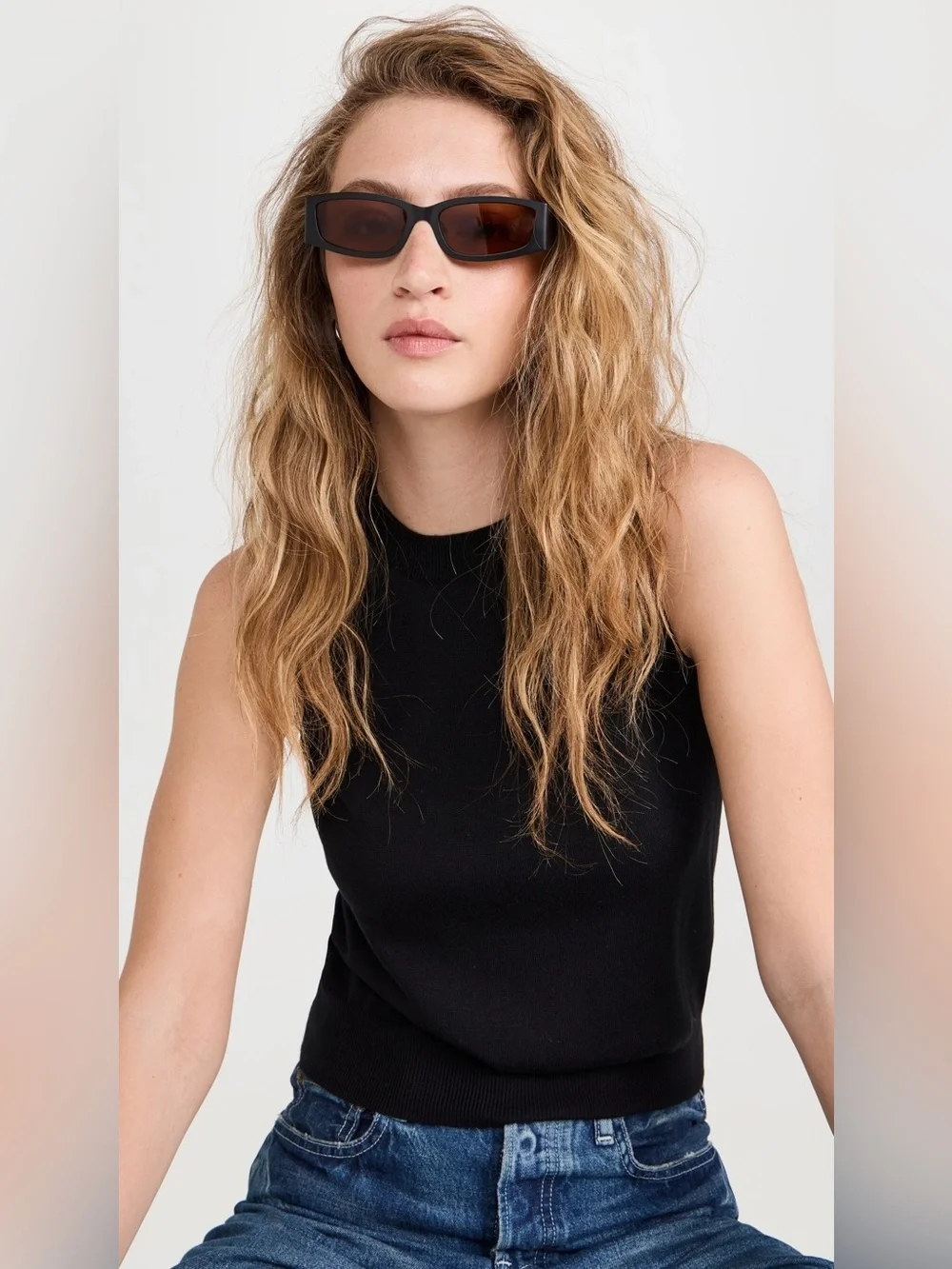 Jenny Bird Black Sunglasses with Amber Lenses PR26-19